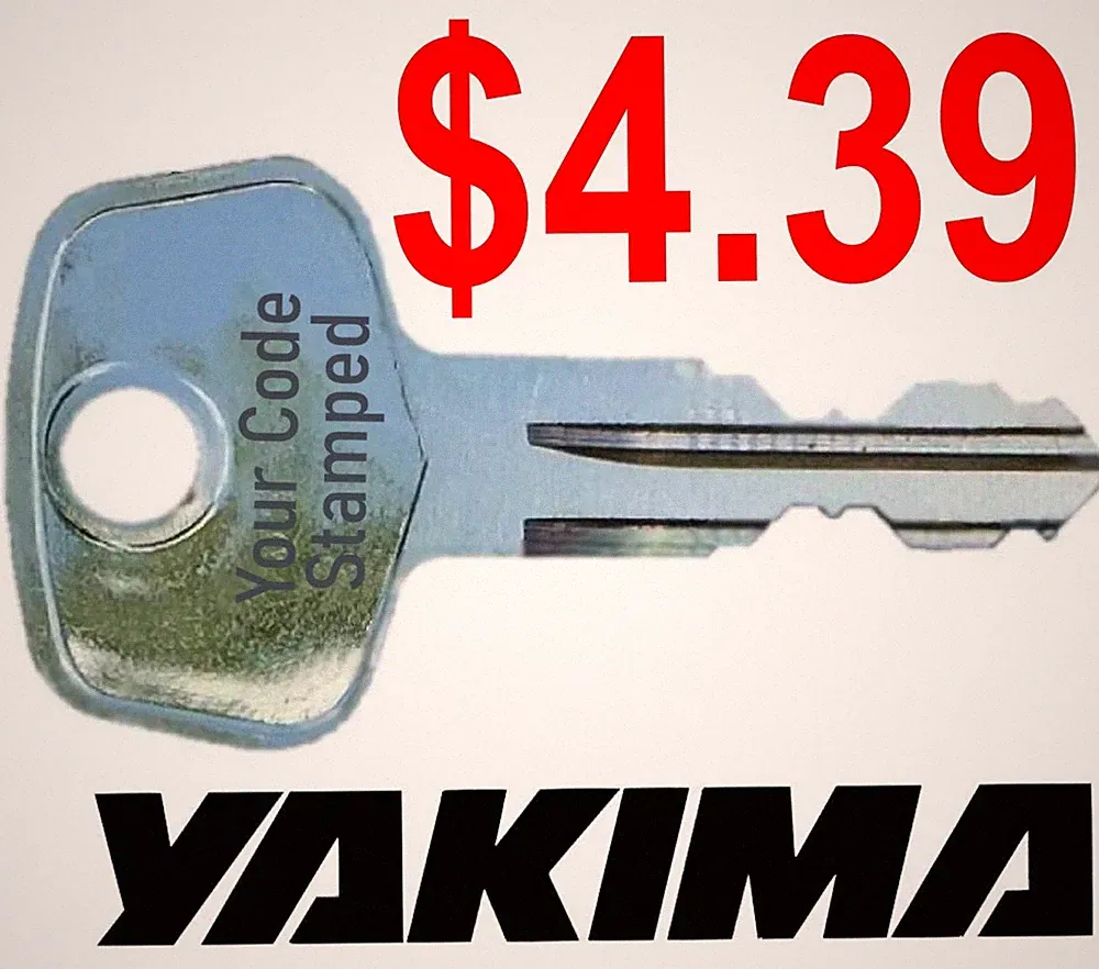 1 YAKIMA Replacement Key SKS Lock Ski Roof Rack Bicycle Cargo Carrier Whispbar