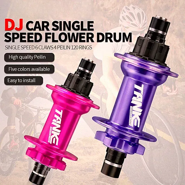 32holes Mountain Bike Hub Single Speed Locks 120 Clicks 135*10mm Hub 3 Teeth BMX