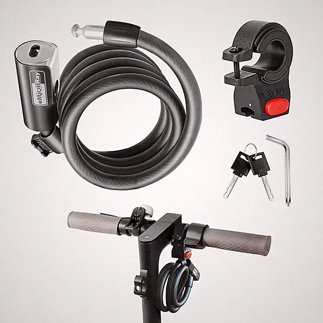 4 Feet Scooter Lock - Anti Theft Cable Lock with Mounting Bracket, 2 Keys,Fit...
