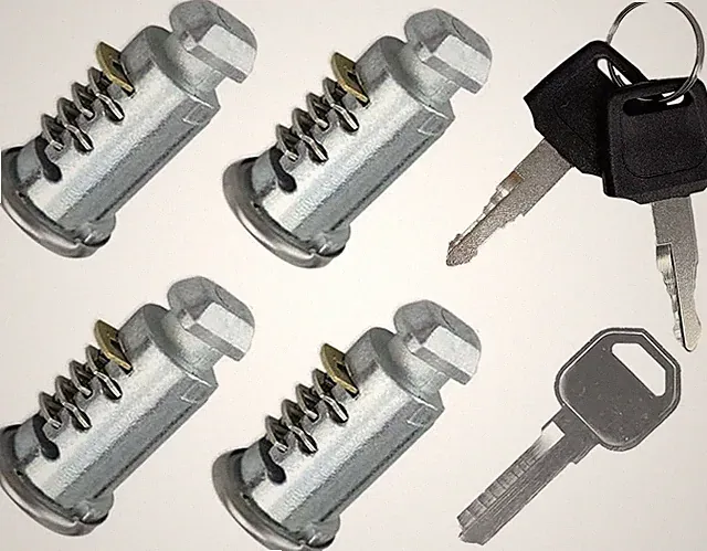 4 Pack Thule Compatible Lock Cores, One-Key System Lock Cylinders for Bike Rack