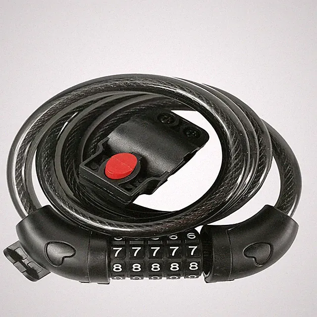 47" Bicycle Bike Anti-Theft Security Steel Cable Lock Chain 5 Digit Password New