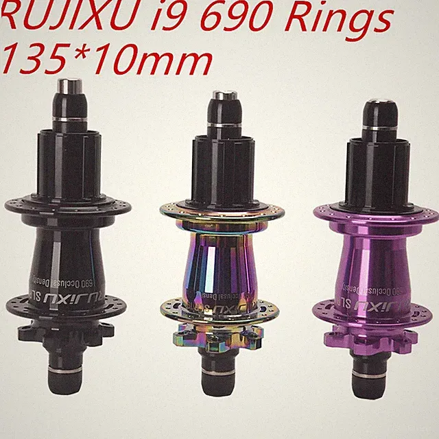 6 Claw MTB Bike Hub Single Speed Locks 32Holes Locking Ring 2T Thru Axle