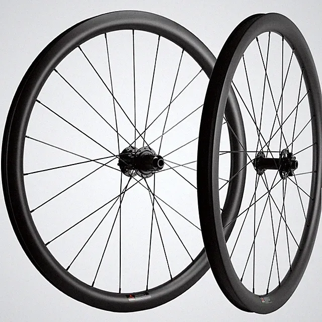 700C Carbon Gravel Bike Wheelset Road Bicycle Wheels 35 / 50mm Depth Disc Brake
