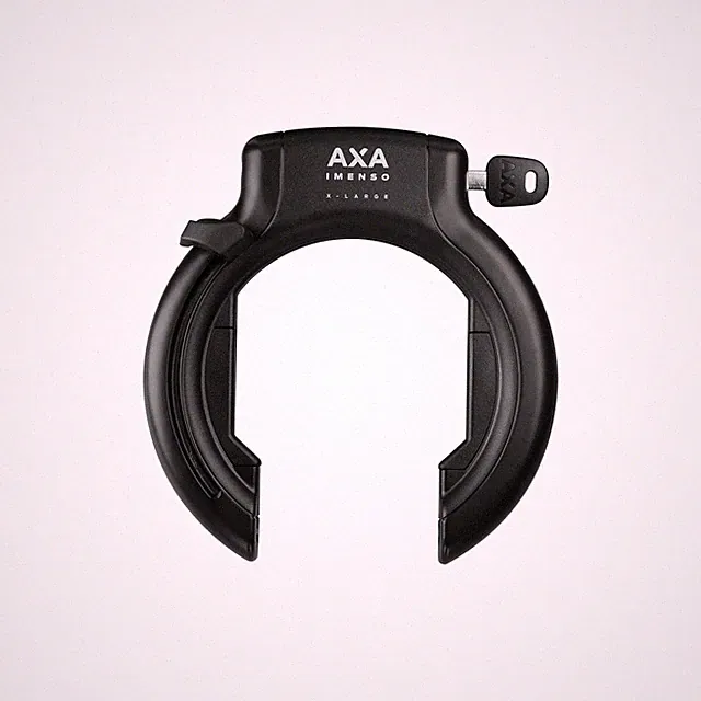 AXA Imenso XL Retractable Ring Lock Bike Lock, Heavy-Duty Anti Theft Frame Lo...