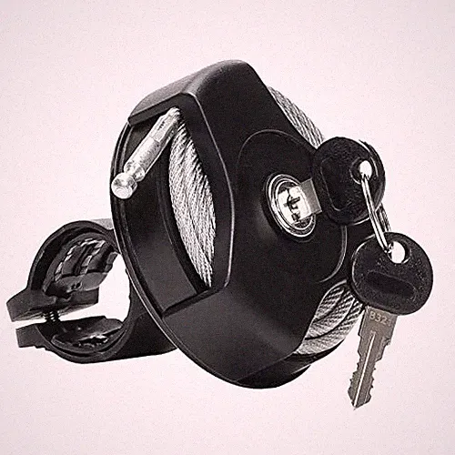 Bicycle Cable Lock Compact Lightweight Retractable Bike Lock Roller and Foldable