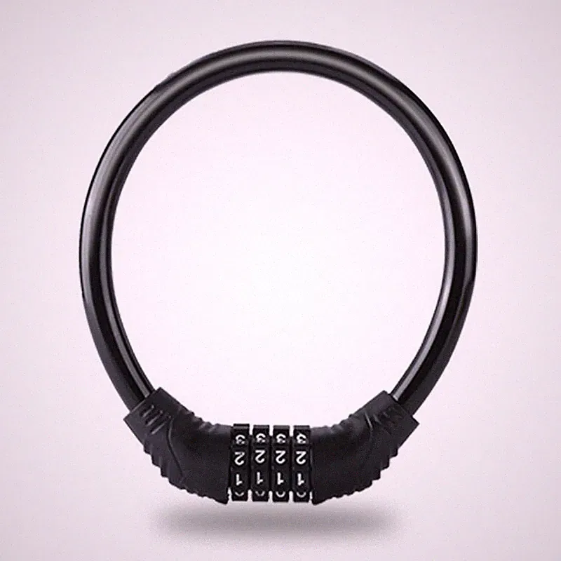 Bike Locks Electric Bike Cable Lock Digital Four Digits Combination Bicycle Lock
