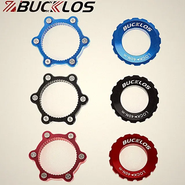 BUCKLOS Disc Brake Centerlock Adapter Ring for Bike Rotor Centerlock to 6 Bolts