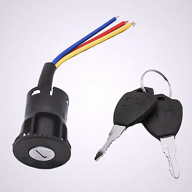 Electric Bike Ignition Key Keys E-Bike Lock E-Bike 3 Wire Easy To Install