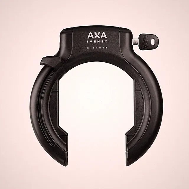 Imenso XL Ring Bike Lock, Heavy‑Duty Keyed Retractable Frame Lock with Extra‑...