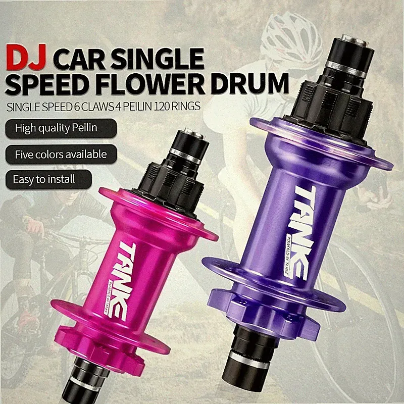 Mountain Bike Single Speed Double Lock Hub 32H 120 Point 6 Claw 3 Teeth 135x10mm