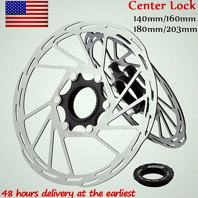 MTB Bike Centerlock Rotor Disc Brake 140/160/180/203mm Center Lock IS/PM Adapter