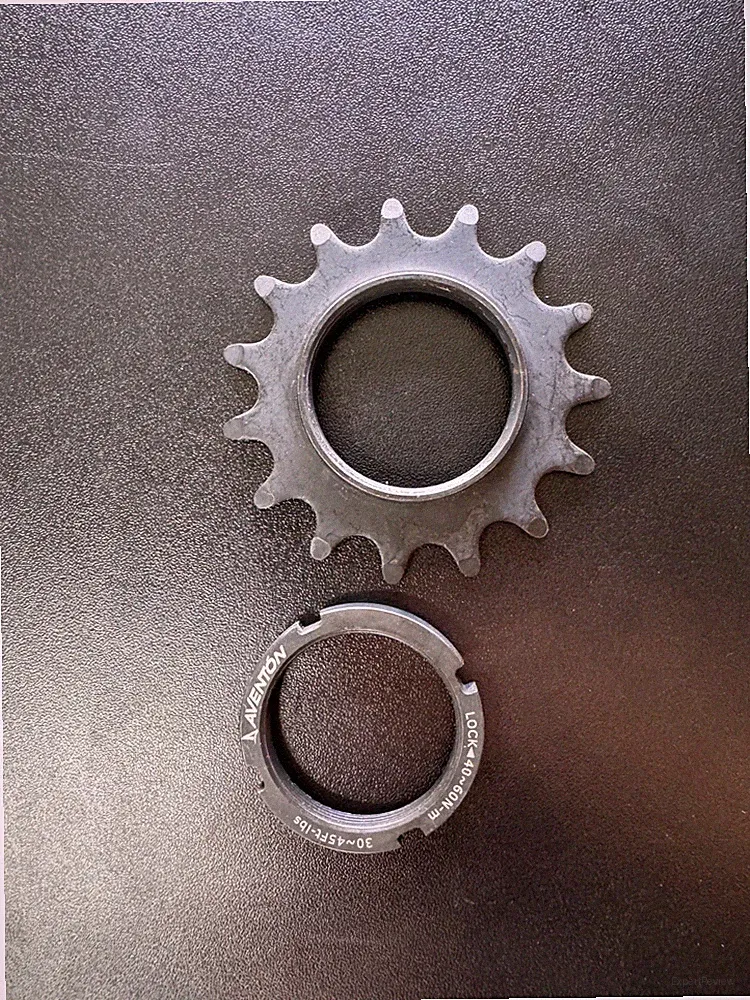 NEW! BICYCLE SINGLE SPEED STEEL COG & LOCK RING TRACK FIX 16T X 1/8 IN BLACK.