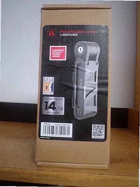 NEW SEATYLOCK FCBK ON FOLDYLOCK Compact Folding Bike Lock BLACK