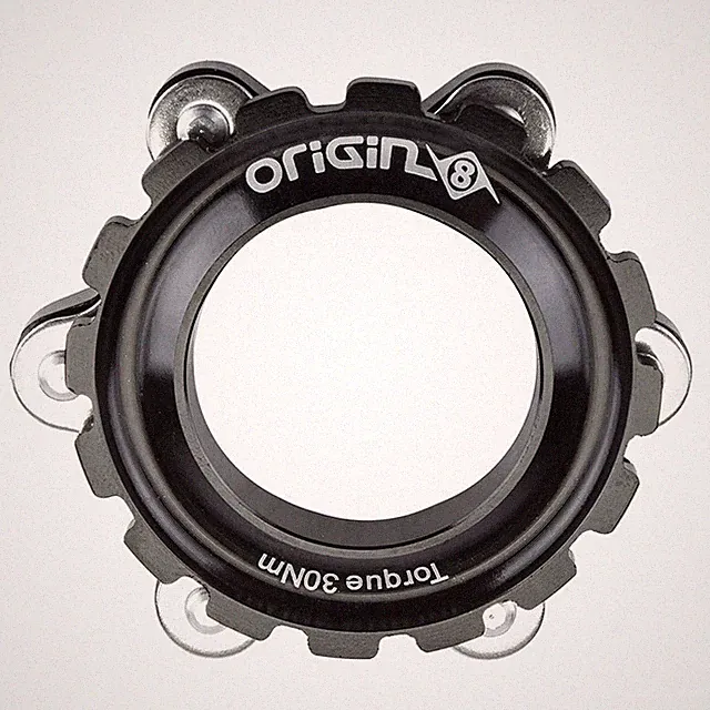 Origin8 Bicycle Thru-Axle Center-Lock Disc Rotor Adapter 6-Bolt to CenterLock