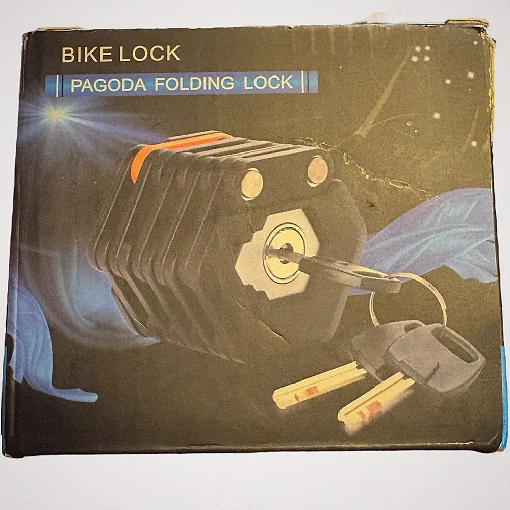 Pagoda Folding Bike Lock with Keys bicycle lock