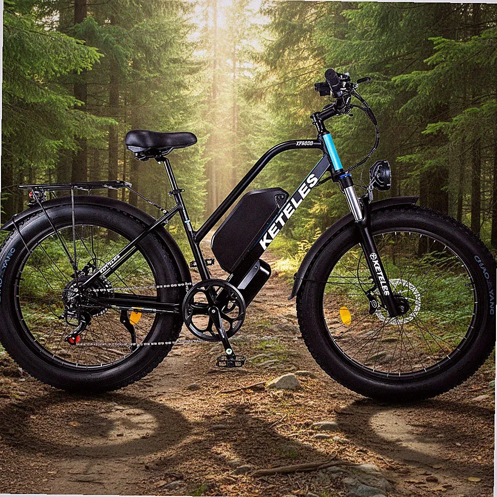 Peak 2000W 48V 23AH Electric Bicycle for Adult 26" FatTire E-Mountain Bike 32MPH
