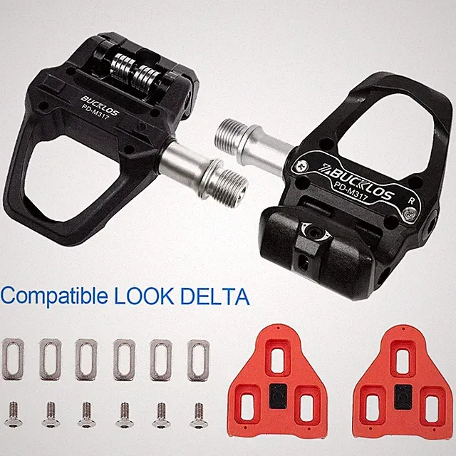 Professional Road Bike Self-locking Pedal Durable Clipless Bicycle Flat Pedal