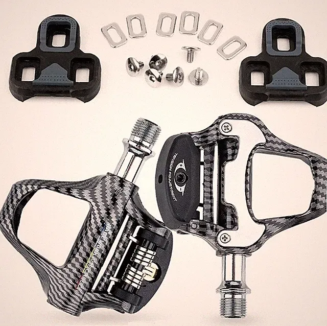 RACEWORK Ultralight Road Bike Self-locking Carbon Pedal Non-Slip Clipless Pedals