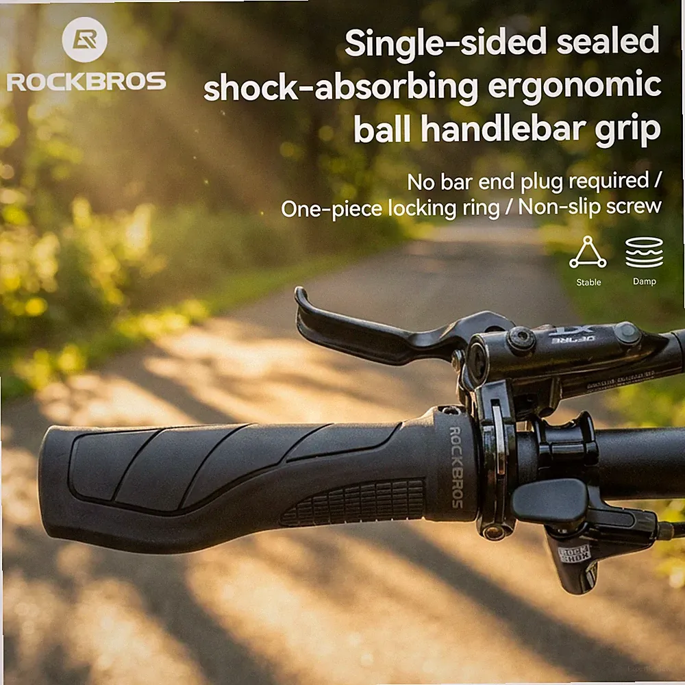 ROCKBROS Bike Grips Single Lock-on Ergonomics Non-Slip Comfort Handlebar Grips