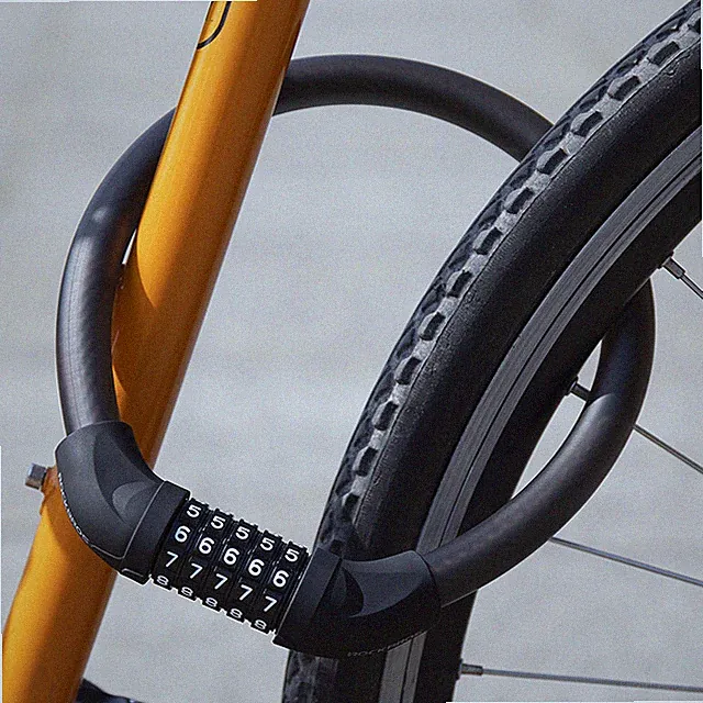 ROCKBROS Bike Lock Bicycle Combination Cable Lock with 5-Digit Code Anti-Theft