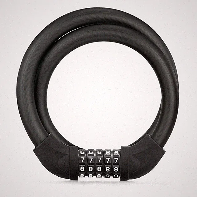 ROCKBROS Bike Lock Comination Cable Bicycle Lock Five-digit Code Comination Safe