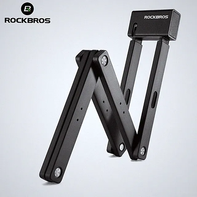 ROCKBROS Folding Bike Lock with Mount-Heavy Duty Anti Theft-104.5cm/41.14inches