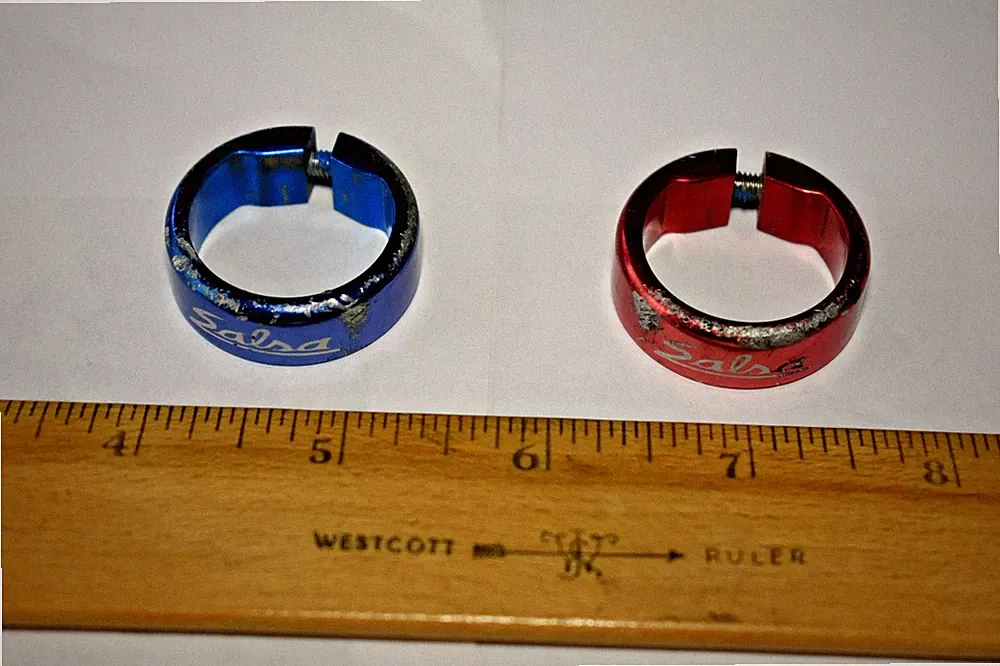 Salsa Mukluk Fat Tire Bike Aluminum Lock On Grip Clamps Red Blue Factory Bicycle
