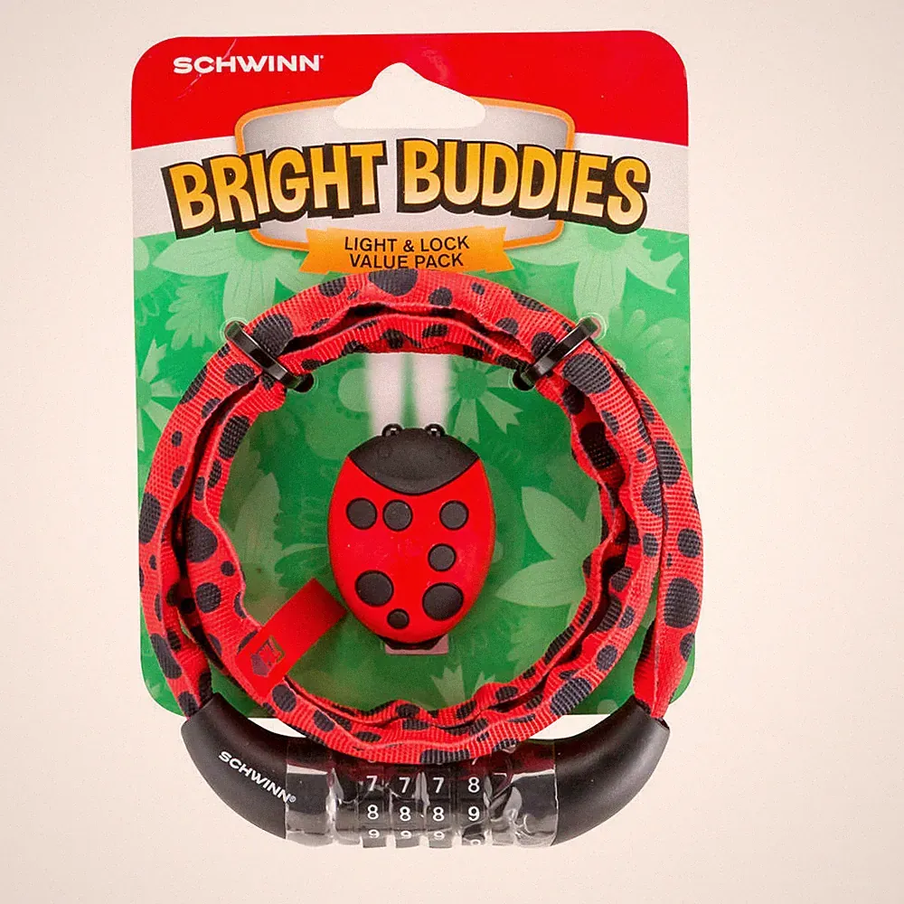 Schwinn Bright Buddy Light - Lady Bug Universal Bike Bicycle Lock Kids Children