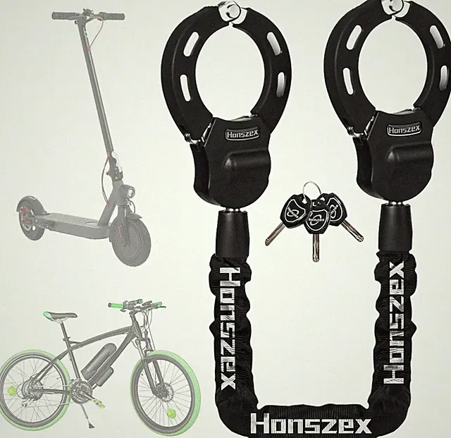 Scooter Lock, Bike Locks High Security with Key, 36.22Inch Heavy Duty Bike Lock