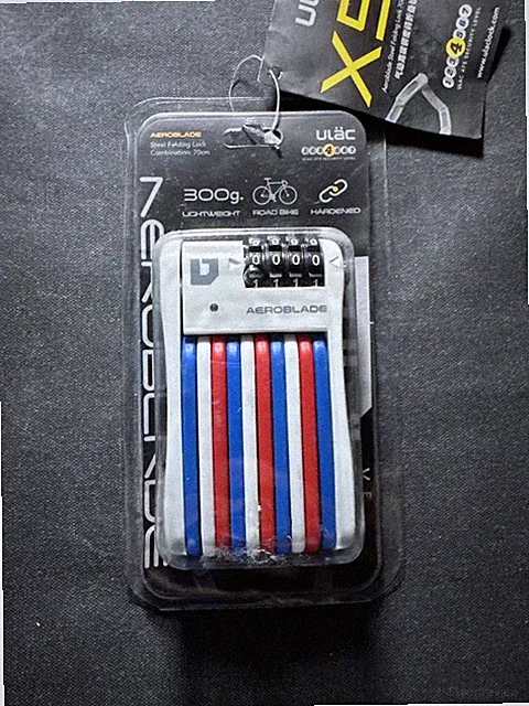 Ulac Aeroblade - Folding Combination Link Lock - 70cm - Bike Compact Pocket Size